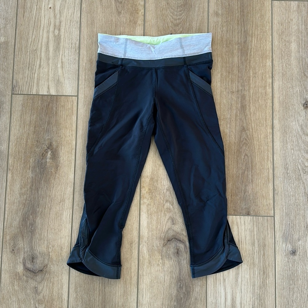 Lululemon Gray Running Capris